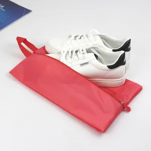 Waterproof Travel Shoe Bag Portable Oxford Cloth Dustproof Shoe Storage Pouch Organizer With Handle And Zipper For Outdoor Travel