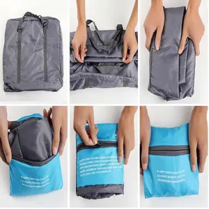 Foldable travel luggage bag large capacity portable storage bag detail showing how to fold