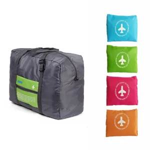 Large Capacity Foldable Travel Luggage Bag Waterproof Oxford Cloth Storage Handbag With Luggage Handle Sleeve