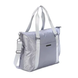Large capacity travel tote bag waterproof luggage bag with sturdy handles and shoulder strap