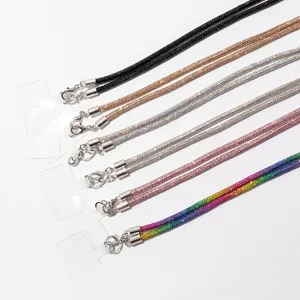 Cordons de luxe en strass pour téléphone en plusieurs couleurs étincelantes
