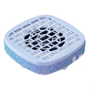 High-power portable mini nail dust collector vacuum with luxury blue rhinestone decoration