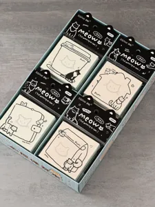 Blocco note tema gatto stile coreano set, 100 fogli per libro, cancelleria carina per studenti.