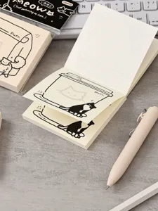 Blocco note adesivo con gatto carino 100 fogli blocco appunti cancelleria studenti