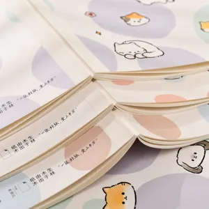Schattig kattenpatroon B5 gelijmd gelinieerd notitieboek minimalistisch briefpapier voor studenten