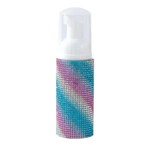 Flacon mousseur de 60ml orné de strass étincelants pour la distribution de cosmétiques