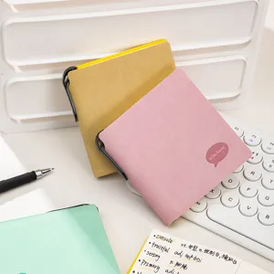 Portable pocket memo notebook with metal binder ring, mini vocabulary notepad for students.