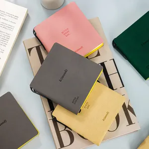 Portable Pocket Notebook Small Journal Diary Faux Leather Cover Student School Office Daily Writing Memo Pad