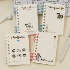 Quaderno A Spirale Con Gatto Carino A6 A7 Blocco Note Mini Tascabile Portatile Cartone Animato Studente Diario Di Scrittura Cancelleria Regalo