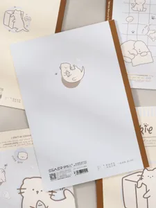 B5 schattig ottermotief notitieboek zachte kaft gelinieerd schrijfwaren voor studie