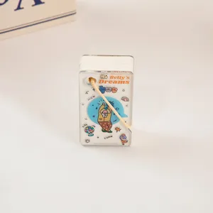 Mini blocco note in acrilico portatile simpatico blocco note cartone animato con cinturino