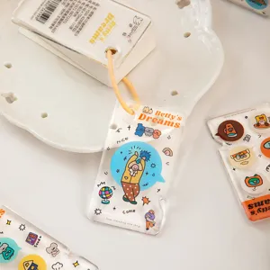 Blocco note tascabile in acrilico portatile fogli bianchi simpatica carta parole cancelleria.