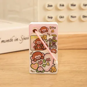 Blocco note memo in acrilico mini portatile simpatico design scimmia cartone animato