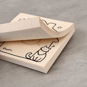 Simpatico taccuino gatto 100 fogli stile coreano blocco note tascabile per scuola e ufficio.