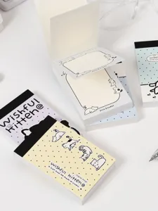 Mini blocchi note adesivi carini tascabili strappabili carta colorata cancelleria graziosa