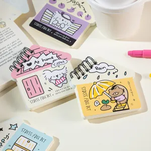 Cute Korean style mini spiral notebook portable pocket memo pad for daily use cute stationery