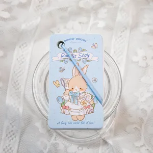 Taccuino tascabile carino con coniglio quaderno con rilegatura ad anelli cancelleria scolastica kawaii