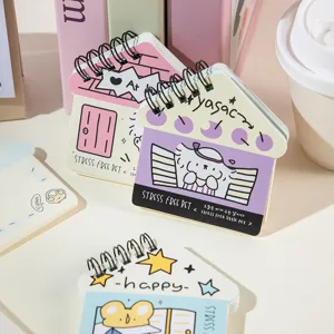 Korean INS style cute pet shaped mini spiral notebook portable pocket memo pad detailed