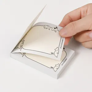 Mini blocco note carino, foglietti adesivi strappabili portatili con simpatiche illustrazioni.