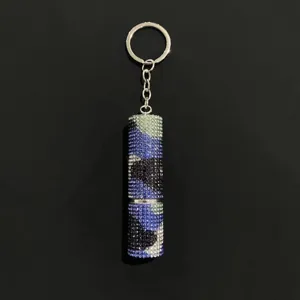 Rhinestone Perfume Atomizer Keychain Portable Mini Travel Refillable Spray Bottle Sparkly Bag Pendant Luxury Accessory