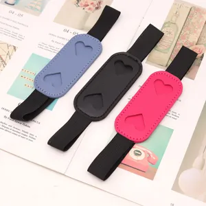 PU leather pen holder elastic band for notebook diary fountain pen protective case strap