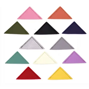Creative Triangle PU Leather Bookmark Corner Page Clip Cute Stationery