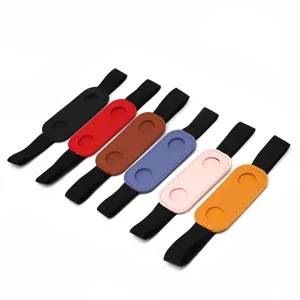 Jolie boucle de stylo elastique en cuir colore pour fixer sur les carnets et agendas