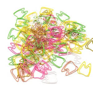 Creative Tooth Shaped Colored Metal Paper Clips Novelty Paperclips For Office Document Organization School Stationery