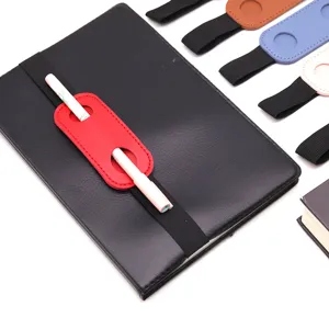 Porte-stylo élastique en cuir pour carnet, accessoire minimaliste boucle de stylo agenda.