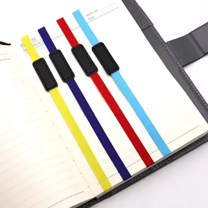 Kleurrijke PU lederen elastische boekenlegger bandjes voor planners en notitieboekjes