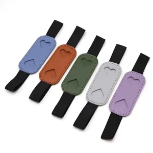 PU leather pen holder elastic band for notebook planner journal diary school office stationery supply.