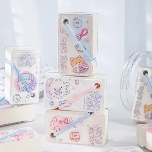 INS Style Transparent Acrylic Strap Memo Pad Portable Cute Pet Pocket Notebook Blank Sticky Notes Student Stationery