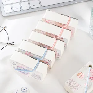 Portable acrylic strap mini pocket notepad with cute pet design, blank memo book for daily use.