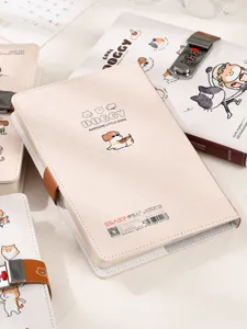 Schattig roze dagboek met cijferslot en schattig hondjesontwerp, perfect voor studenten en notities.