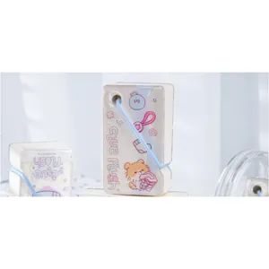 Portable acrylic bound mini memo book cute puppy design pocket notebook for daily notes