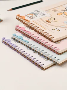 Cute spiral sketchbook notebook set with colorful index tabs, ideal for daily drawing.