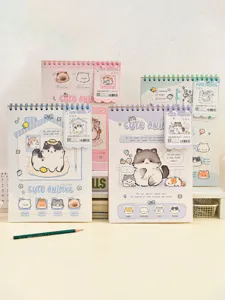 Süßes Katzen A4 Spiral-Skizzenbuch und Zeichenbuch für Schüler und Künstler zum Zeichnen.