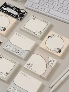 Süße Katzen Haftnotizen Notizblock 100 Blatt minimalistisches Design Schreibwaren Planer
