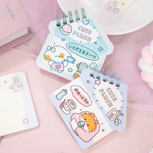 Korean INS cute pet shaped spiral notebook portable pocket memo pad with delicate inner pages