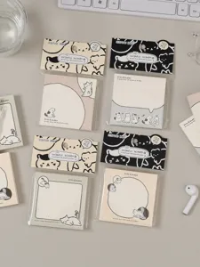 Niedliche Katzen Notizzettel 100 Blatt Memo Block kawaii Schreibwaren Büro Schule Zubehör