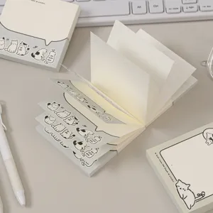 Süße Katzen Design Haftnotizen Notizblock für tägliche Nachrichten und Schüler Schreibwaren.
