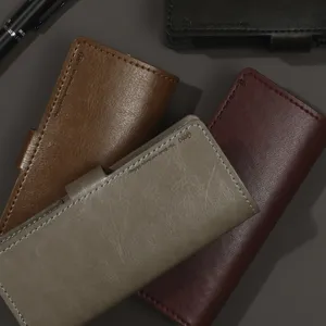 Carnet de notes en cuir feuilles mobiles format poche agenda professionnel portable