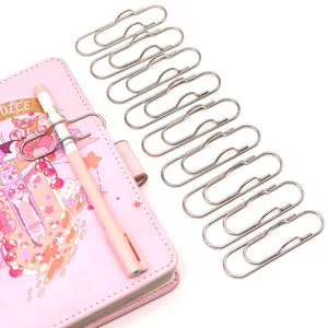 Clip per penna in metallo multifunzionale e fermaglio per cancelleria, porta taccuino.