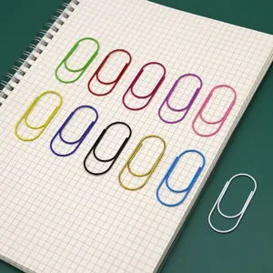 Colorful shaped paper clips set cute candy color student bookmark document clips