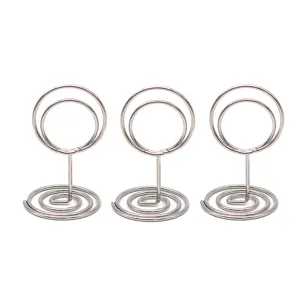 Support de mémo en métal argenté porte-photo pince de bureau pour décoration de table