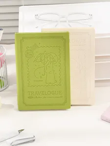 B6 Notizbuch abnehmbarer Einband ästhetisches süßes Tagebuch mit geprägtem Kaninchen Design