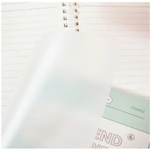 Spiralnotizbuch mit wasserdichter PP-Abdeckung, liniert für Notizen, Schule und Büroalltag.