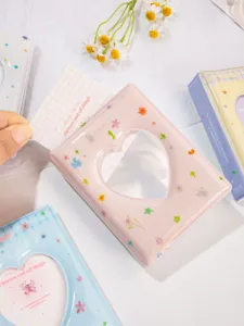 Ins style heart mini photocard holder binder 3 inch polaroid album cute collectible book