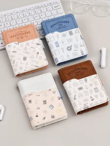 Agenda ad anelli in pelle PU A6 taccuino giornaliero carino diario portatile per ufficio