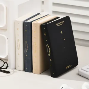Mini Cuaderno de Bolsillo Diario Portátil de Páginas en Blanco Suministros Escolares